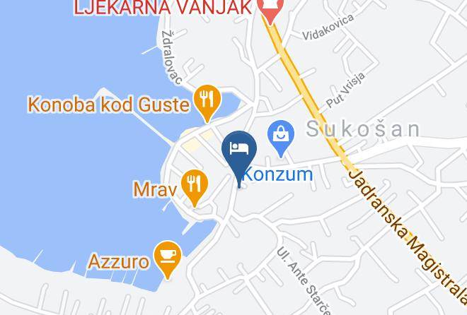 Apartman Ante Map - Zadar - Sukosan