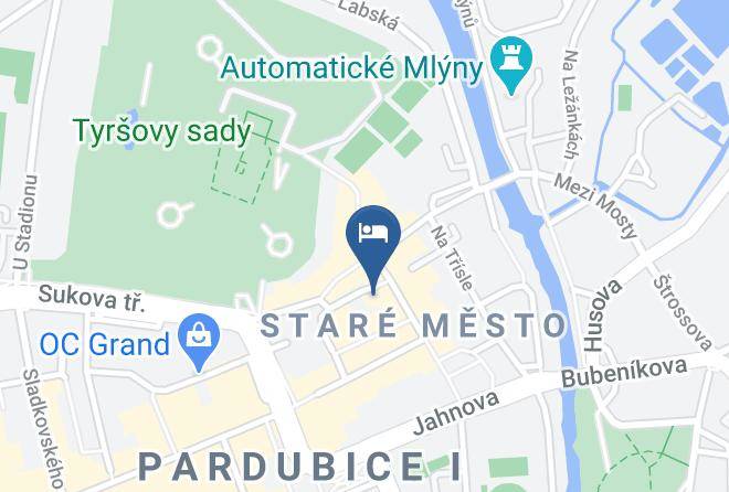 Pardubice - Apartman Gawa Maps