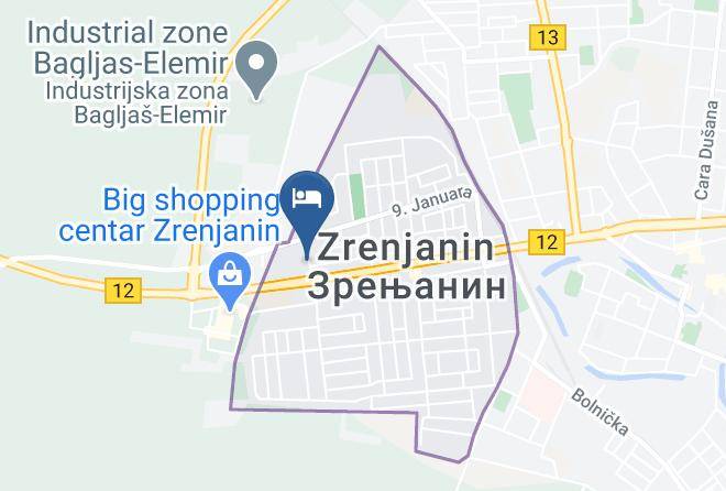 Apartmani Diksi Zrenjanin Map - Vojvodina - Srednje Banatski
