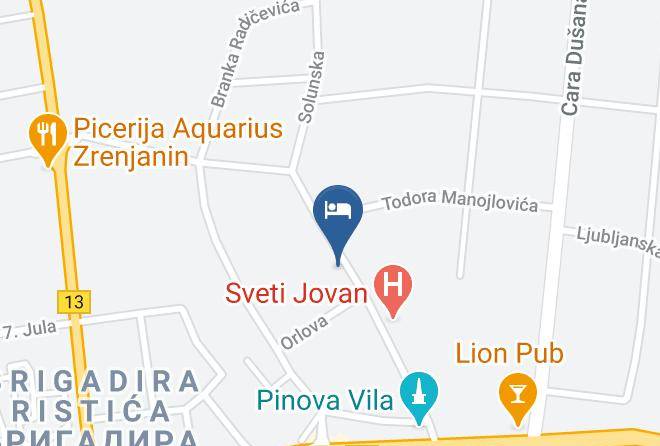 Apartmani Maja Zrenjanin Map - Vojvodina - Srednje Banatski