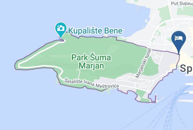 Split - Restoran Aspalathos Maps