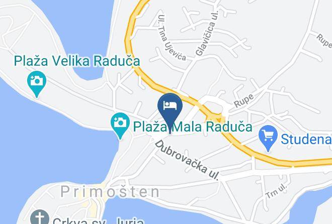 Primosten - Turisticka Agencija Dalmatinka Maps