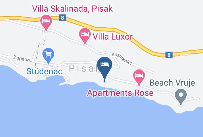 Omis - Apartments Agava & Palma Maps