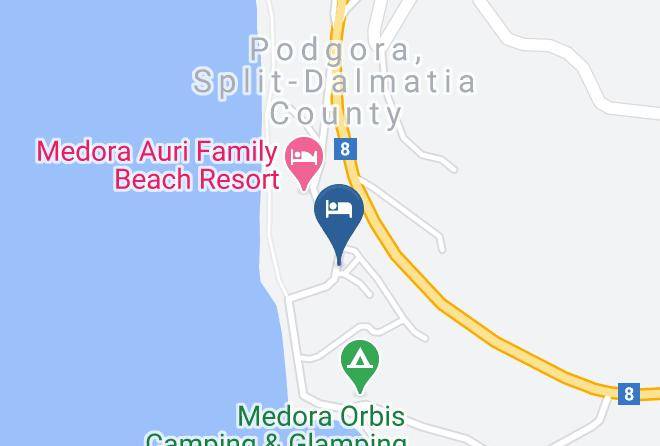 Apartments Denise Podgora Map - Split Dalmatia - Podgora