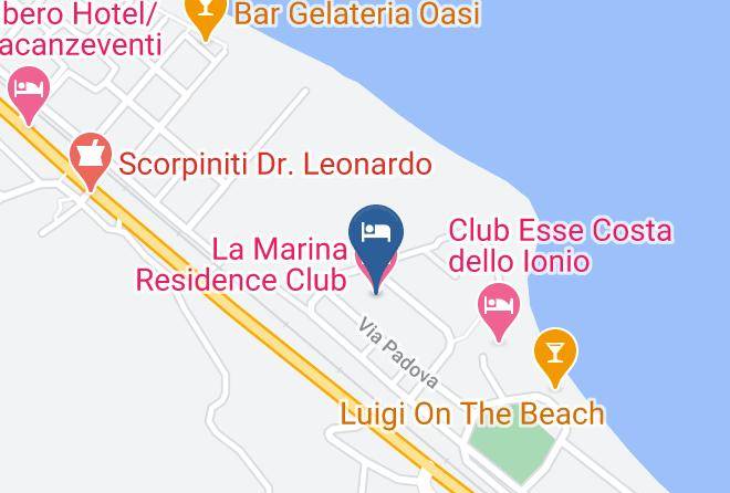 Cosenza - La Marina Residence Club Maps