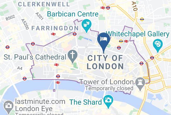 London - Apex London Wall Hotel Maps