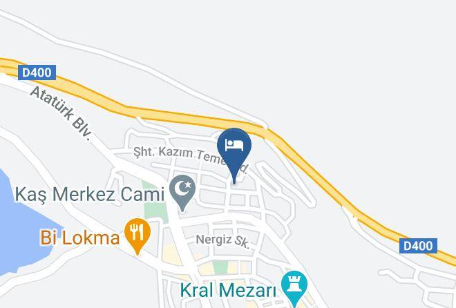 Kas - Aphrodite Pansiyon Maps