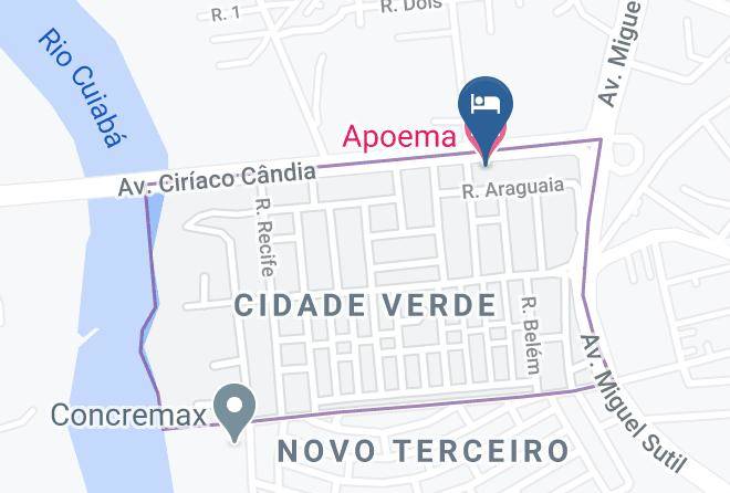 Cuiaba - Apoema Hotel Maps