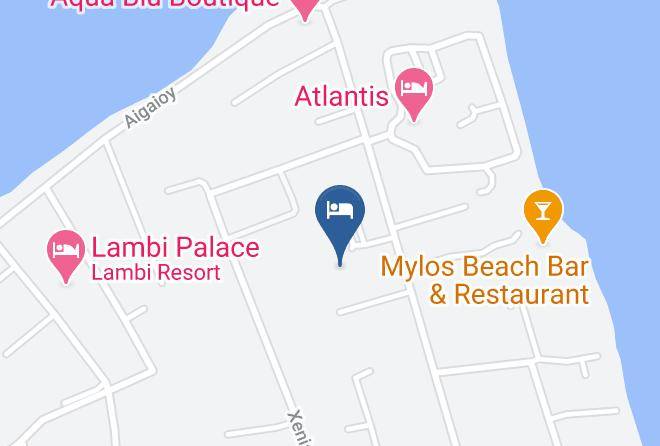 Apollon Windmill Hotel Map