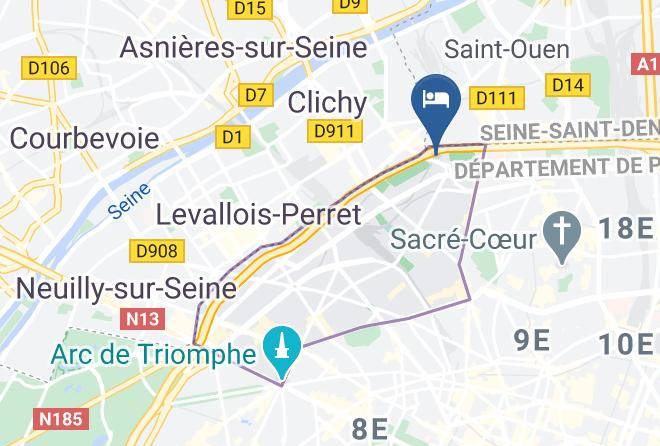 Paris - Appart'hotel Odalys City Paris 17 Maps