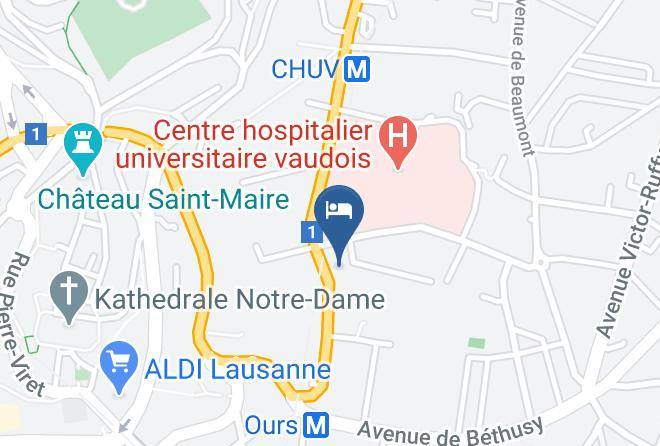 Lausanne - Appartement Bugnon Maps