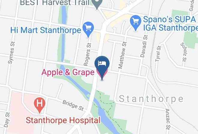 Southern Downs - Apple & Grape Motel Maps