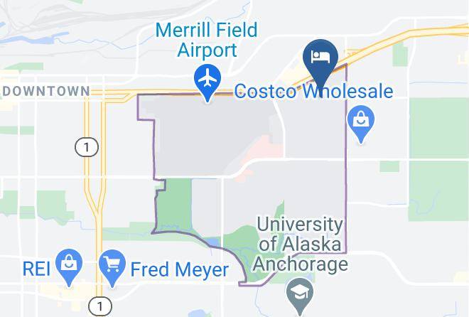 Anchorage Borough - Aptel Studio Hotel Maps