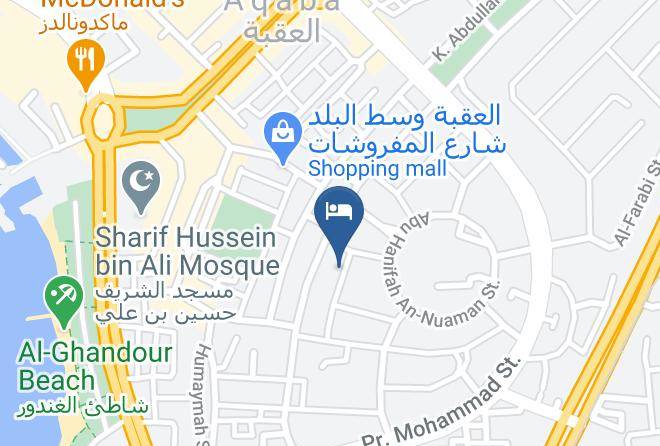 Al Aqaba Qasabah - Aqaba Waves Hotel Maps