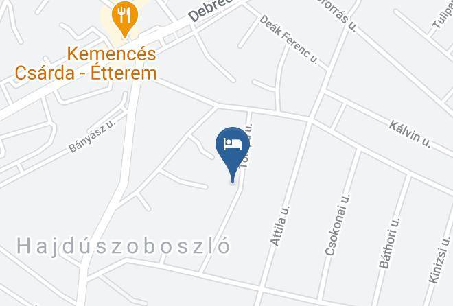 Hajduszoboszlo - Aqua Azur Vendeghaz Maps