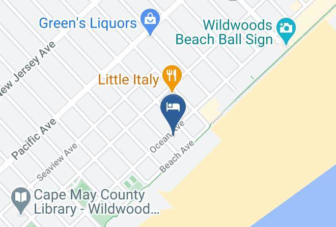 Cape May - Aqua Beach Hotel Maps