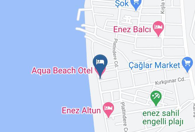 Aqua Beach Otel Map