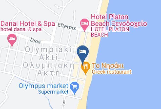 Pieria - Aqua Beachfront Elegant Hotel Maps