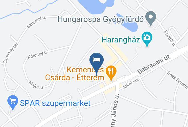 Hajduszoboszlo - Aqua Blue Hotel Hajduszoboszlo Maps