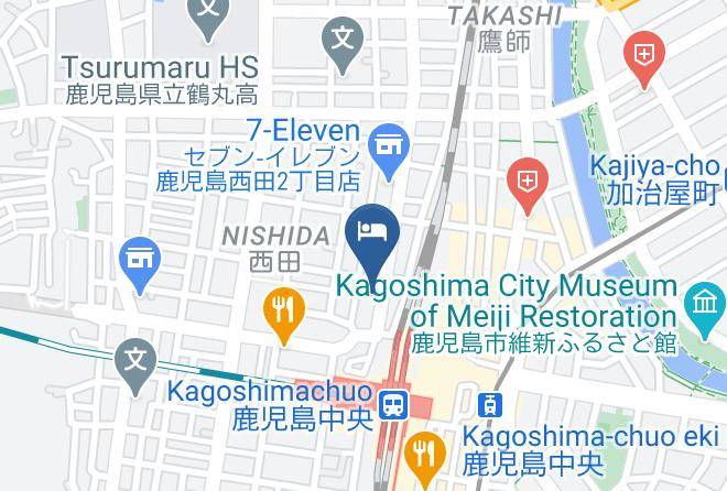 Kagoshima City - Aqua Garden Hotel Fukumaru Maps