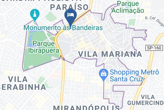 Sao Paulo Vila Mariana - Aqua Hotel Eventos Maps