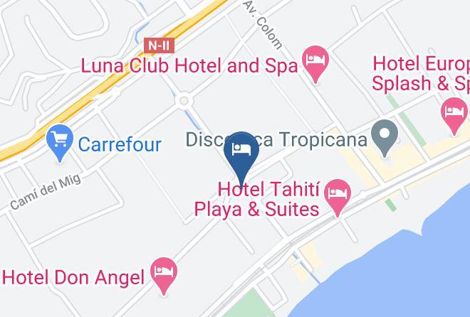 Barcelona - Aqua Hotel Montagut Suites Maps
