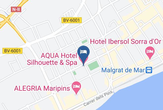Barcelona - Aqua Hotel Silhouette & Spa Maps