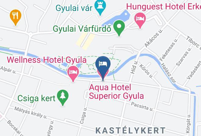 Gyula - Aqua Hotel Superior Gyula Maps
