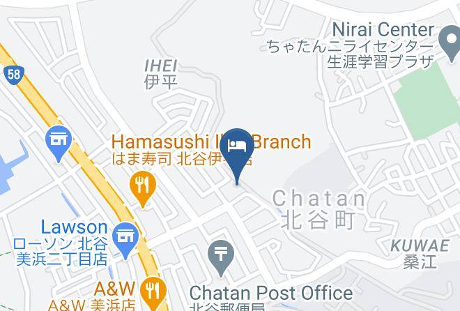 Chatan Townnakagami District - Aqua Resort In Chatan Maps