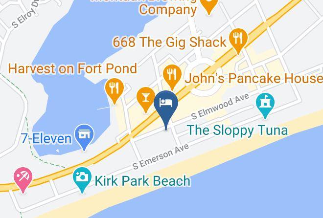 Aqualina Inn Montauk Map