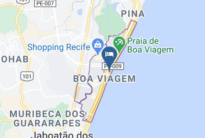 Aquamar Praia Hotel Mapa
 - Pernambuco - Recife