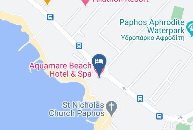 Cyprus - Aquamare Beach Hotel & Spa Maps