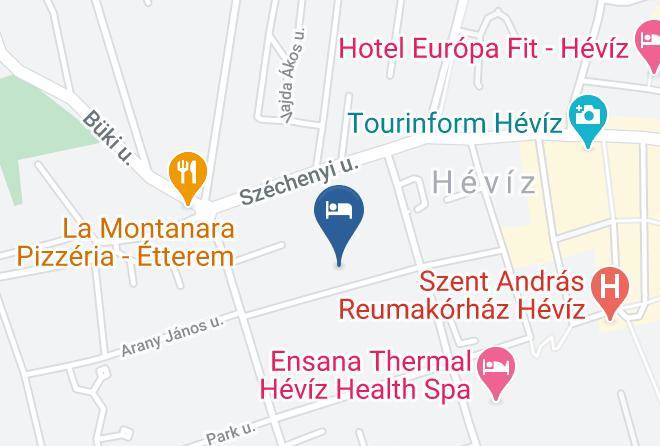 Heviz - Aquamarin Hotel Maps