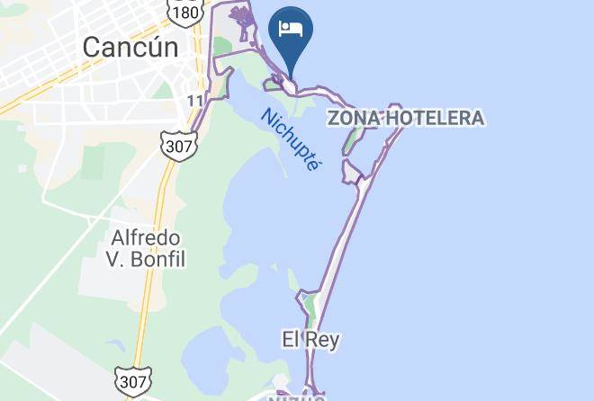 Benito Juarez - Aquamarina Beach Hotel Cancun Maps