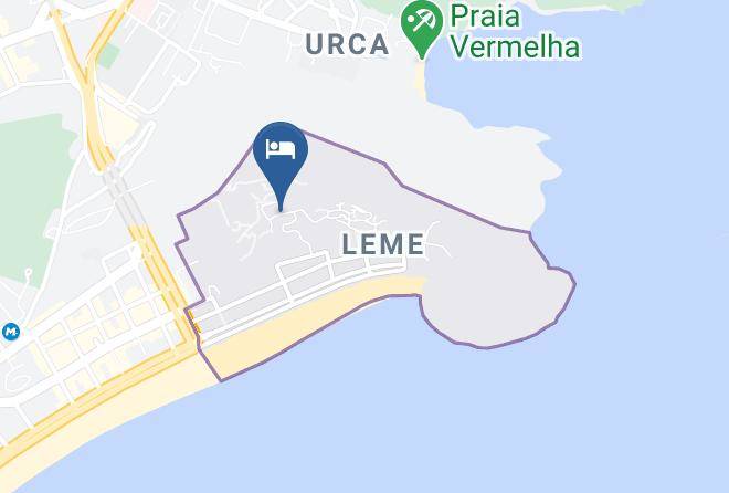 Rio De Janeiro Leme - Aquarela Do Leme Maps
