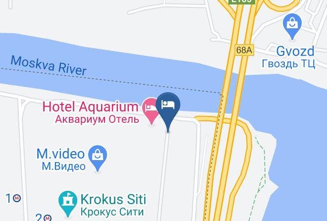 Krasnogorsky District - Aquarium Hotel Crocus Expo Maps