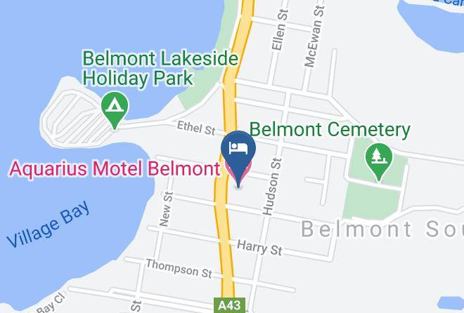 Aquarius Motel Belmont Map