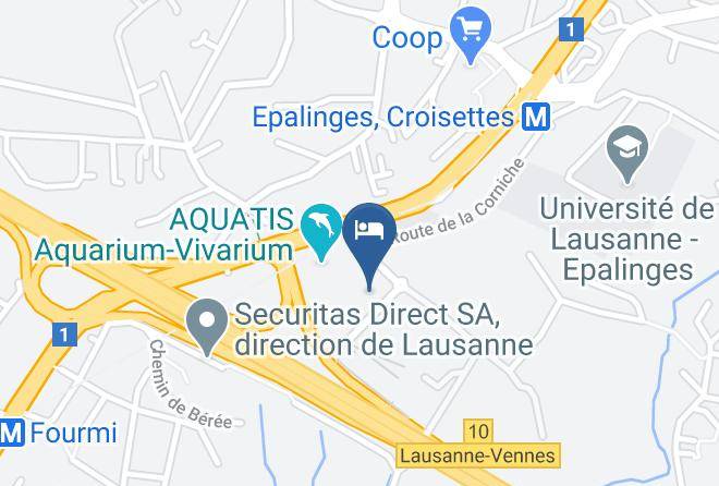 Lausanne - Aquatis Hotel Maps