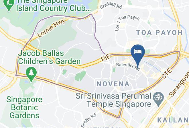 Novena - Aqueen Hotel Balestier Maps