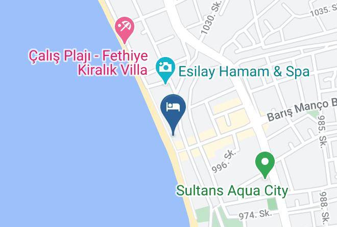 Fethiye - Aquila Beach Hotel Maps