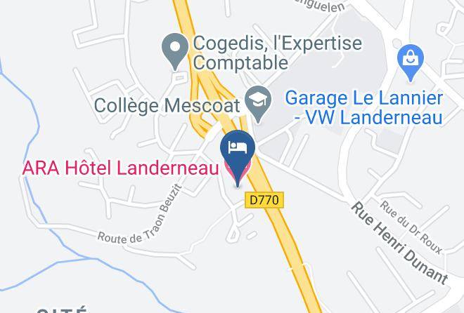 Finistere - Ara Hotel Landerneau Maps