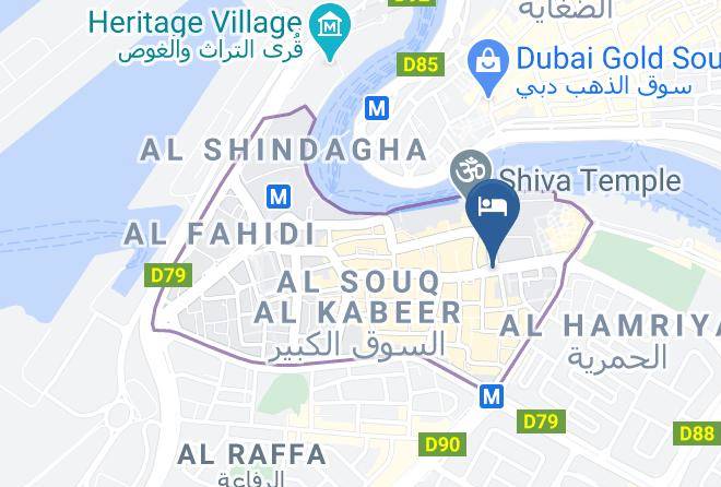 Dubai - Arabian Courtyard Hotel & Spa Maps