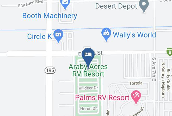 Yuma - Araby Acres Rv Resort Maps
