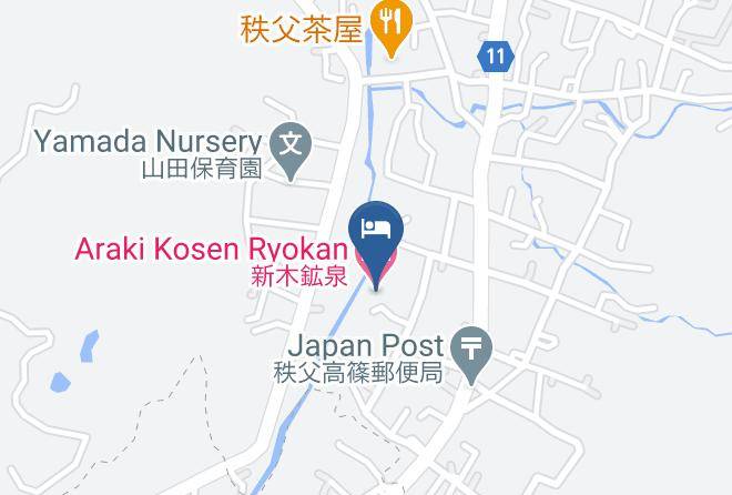Chichibu City - Araki Kosen Ryokan Maps