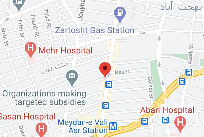 Tehran - Aramis Hotel Maps