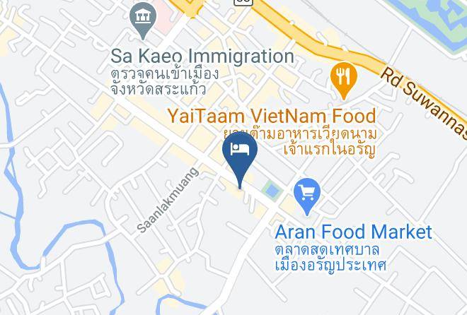 Amphoe Aranyaprathet - Aran Garden 2 Hotel Maps