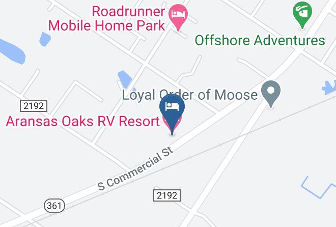 San Patricio - Aransas Oaks Rv Resort Maps