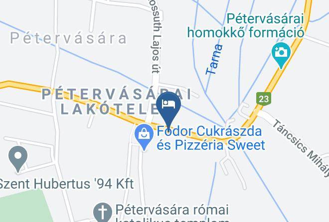 Petervasara - Arany Kakas Fogado Maps