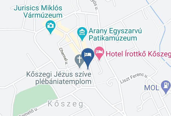 Koszeg - Arany Strucc Szalloda Maps