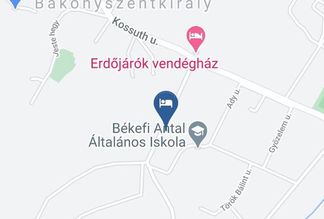 Bakonyszentkiraly - Aranyvackor Vendeghaz Maps